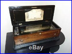 ANTIQUE Swiss 10 Cylinder Music Box c. 1890 FULLY FUNCTIONAL