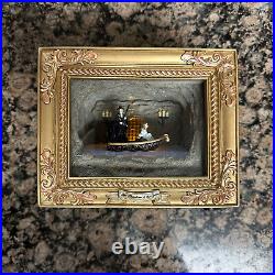 AS IS Phantom Of The Opera Journey To The Lair Musical Shadow Box Music Box