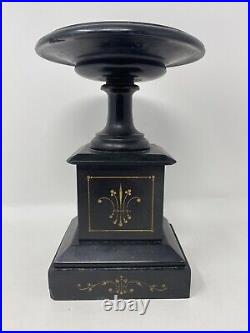 Absolute Black Marble Napoleon III style cassolette 19th century