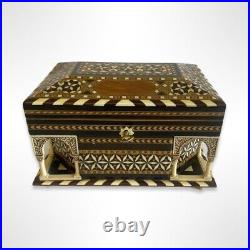 Alhambra Handmade Marquetry Inlay Reuge Music Box by Victor Molero