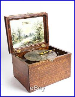 An Antique Music Box C. J. Heppe & Son, Philadelphia, Pa, 19th Century