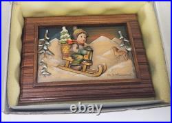 Anri Ride Into Christmas Music Box 1st Ed Goebel Hummel Exotic Wood