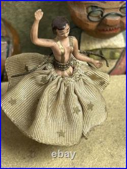 Anri Vedova Allegra Amor Bar Italian Carved Wood Figurines Set Corks Music Box