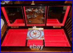 AntQ Japanese Geisha Jewelry Music Box w Moving Butterflies & Ballerina-Video