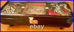 AntQ Japanese Geisha Jewelry Music Box w Moving Butterflies & Ballerina-Video