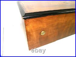 Antique 10 Tune 6 Bell Swiss Cylinder Music Box Troll & Baker Butterfly Inlay