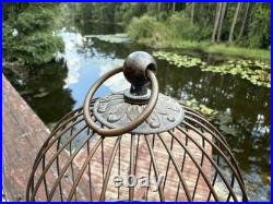 Antique 11 Automaton Double Singing Bird Cage Works See Video Germany Vtg
