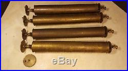 Antique 13 7/8 Pinned Cylinders Swiss Type Music Box Lot #1-2-3-4 Project Parts