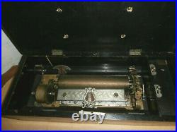 Antique 1800's Cylinder Music Box for Restoration