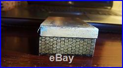 Antique 1800's Souvenir Cylinder Music Box with Key Working Two Songs