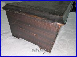 Antique 1800's Victorian Swiss Cylinder Music Box for restoration