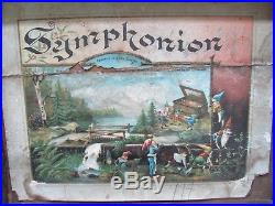 Antique 1800s Rare Elves Symphonion Metal Disc Music Box Germany Runs