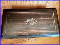 Antique 1800s Swiss Cylinder Music Box 6 Tunes Plays Great Antique 1800s Swiss Cylinder Music Box 6 Tunes Plays Great