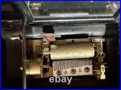Antique 1800s Swiss Cylinder Music Box 6 Tunes Plays Great Antique 1800s Swiss Cylinder Music Box 6 Tunes Plays Great