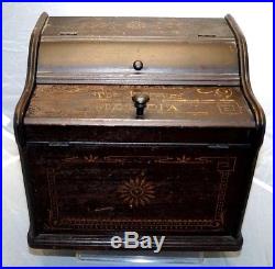 Antique 1800s The Improved Melodia Organette Musical Instrument Music Box