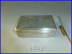Antique 1820s Sectional Comb Tabatiere Music Box In Sterling Silver Snuff Box