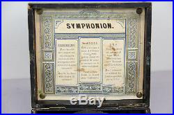 Antique 1870 Symphonion Music Box Germany 5 3/4 Metal 17 Disc Collection