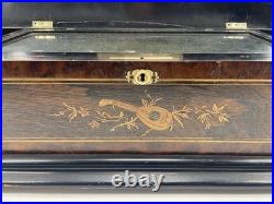 Antique 1880's 76 Pin, 10 Tune Swiss Music Box Very Nice Sounds Great
