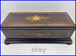 Antique 1880's 76 Pin, 10 Tune Swiss Music Box Very Nice Sounds Great