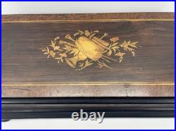 Antique 1880's 76 Pin, 10 Tune Swiss Music Box Very Nice Sounds Great