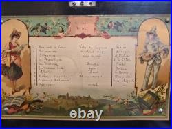 Antique 1885 Mermod Frères Swiss 10-Air Cylinder Music Box Plays Beautifully