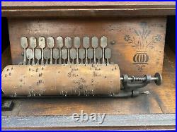 Antique 1887 CONCERT ROLLER ORGAN Hand Crank Music Box (Working!)