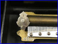 Antique 1888 Swiss Made Mermod Freres Cylinder Music Box- 8 Tunes-37 Note Comb