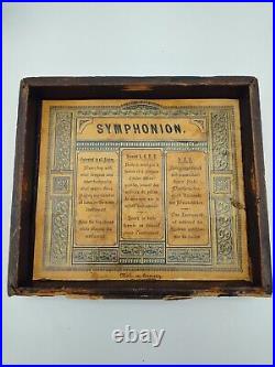 Antique 18th Century, Symphonion Simplex German Wooded Music Box