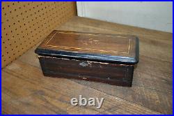 Antique 19TH Century HENRY GAUTSCHI & SONS Cylinder Music Box for Repair/Parts