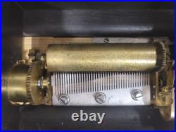 Antique 19th Century Cylinder Music Box Mid 1800's Antique 19th Century Cylinder Music Box Mid 1800's