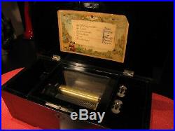 Antique 19th Century Henry Gautschi & Sons Swiss 6 Song Cylinder Music Box Works
