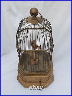 Antique 19th Century Large 21 French Automaton Singing Mechanical Bird Cage
