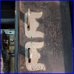 Antique 19th Century Swiss Cylinder Music Box Works, Six Songs-Hear It Play