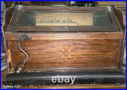Antique 19th Century THE ORIGINAL CONCERT ROLLER ORGAN Hand Crank Working