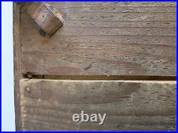 Antique 19th(second half) walnut veneer Inlaid 34cm /13.6 JEWELRY BOX 4 legs