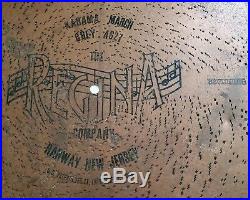 Antique 27 Inch Regina Company Music Disc Karama March Grey 4627