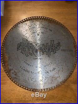 Antique 3 Vintage REGINA Music Box Discs Records 15-1/2
