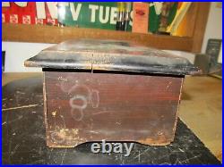 Antique 6 Tune Music Box For Parts or Restoration AS-IS