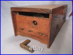 Antique 80 Note Cylinder Music Box in Walnut Box As Is / ST 420