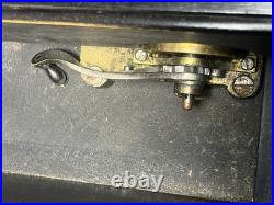 Antique Bells in Sight Cylinder Music Box 15x10x8