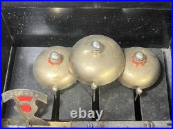 Antique Bells in Sight Cylinder Music Box 15x10x8