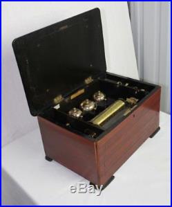 Antique Bornand Music Box Specialists Ny 1860 Switzerland Cylinder Music Box