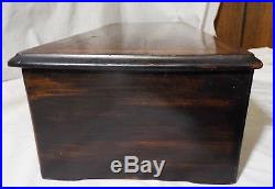 Antique CHARLES PAILLARD & CO. SWISS Inlaid Wood Case CYLINDER MUSIC BOX -WORKS