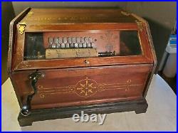 Antique CONCERT ROLLER ORGAN Cob Music Box Walnut Victorian Restoration Project
