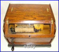 Antique CONCERT ROLLER ORGAN MUSIC BOX with 5 MUSIC COBS EXCELLENT SOUND