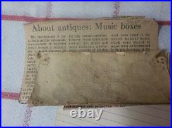 Antique CONCERT Roller Organ ORIGINAL Wood/ AS IS CONDITIONS Antique CONCERT Roller Organ ORIGINAL Wood/ AS IS CONDITIONS