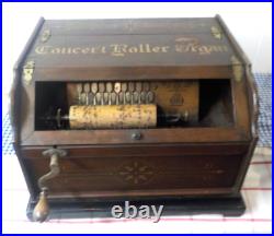 Antique CONCERT Roller Organ ORIGINAL Wood/ AS IS CONDITIONS Antique CONCERT Roller Organ ORIGINAL Wood/ AS IS CONDITIONS