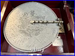 Antique CRITERION MUSIC BOX & DISCS Estate Fresh No Broken Teeth