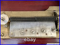 Antique CRITERION MUSIC BOX & DISCS Estate Fresh No Broken Teeth