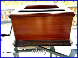 Antique CRITERION MUSIC BOX & DISCS Estate Fresh No Broken Teeth